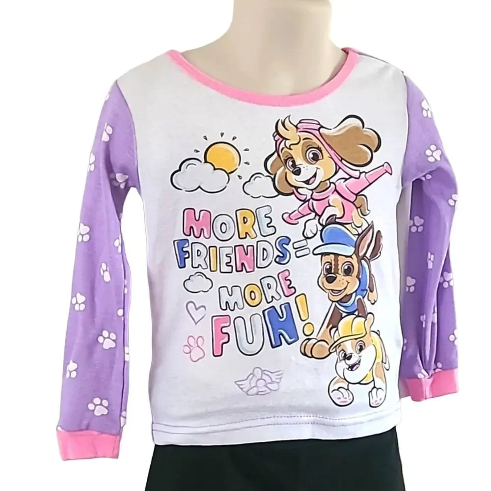 Paw Patrol Toddler Girls Long Sleeve Pajama Shirt - Size 3T